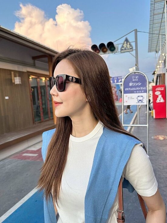 Dior 30MONTAIGNE S8U 40A1 Square Sunglasses - Pink/Smoke main image 11